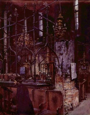 Adolf Friedrich Erdmann von Menzel: Alte Synagoge zu Prag
