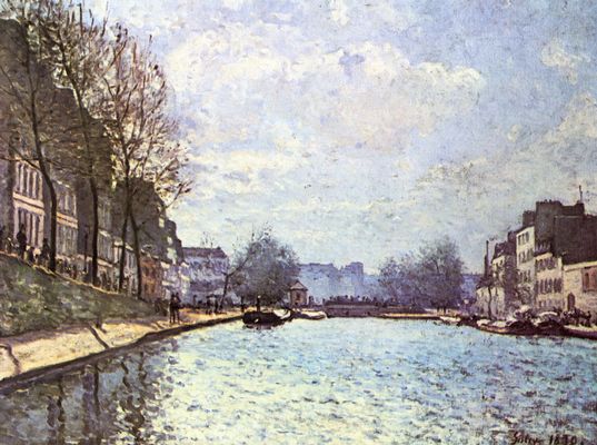 Alfred Sisley: Ansicht des Kanals Saint-Martin in Paris