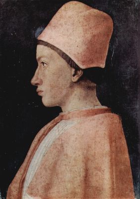 Andrea Mantegna: Portrt eines Prlaten im Hause der Gonzaga