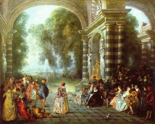 Antoine Watteau: Das Ballvergngen (Les Plaisirs du bal)