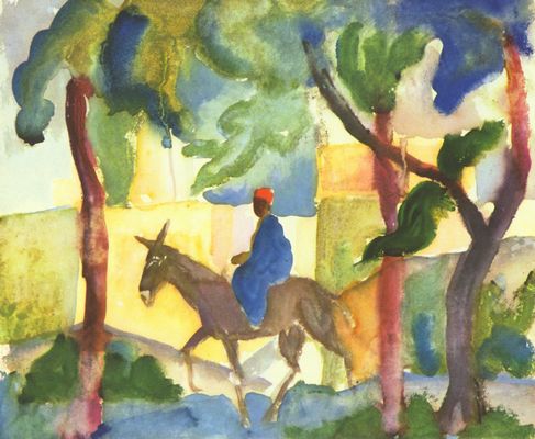 August Macke: Eselreiter