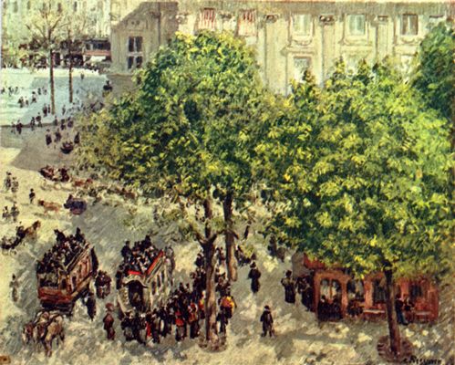 Camille Pissarro: Place du Thtre Franais in Paris