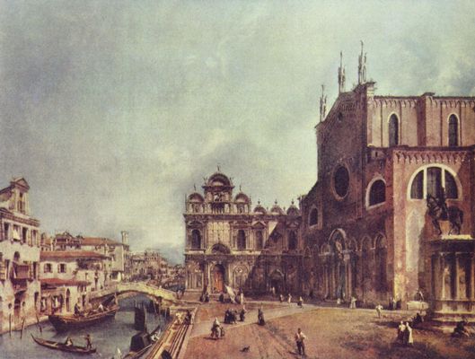 Canaletto (II): Platz vor San Giovanni e Paolo in Venedig