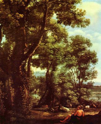 Claude Lorrain: Landschaft mit Ziegenhirt