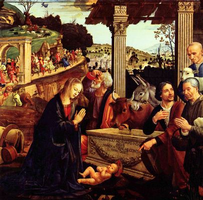 Domenico Ghirlandaio: Anbetung der Hirten