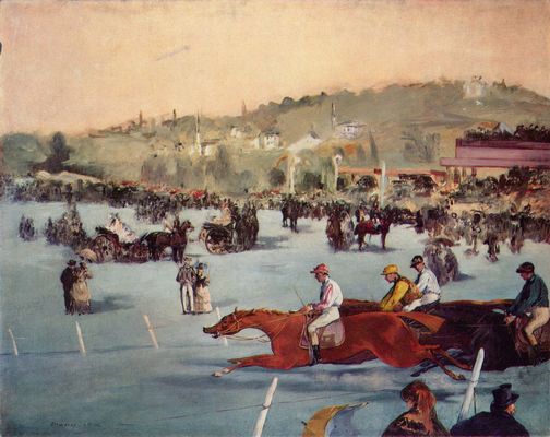 Edouard Manet: Rennen im Bois de Boulogne