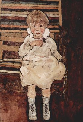 Egon Schiele: Sitzendes Kind
