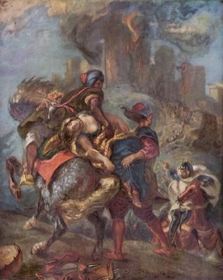 Eugne Ferdinand Victor Delacroix: Raub der Rebekka