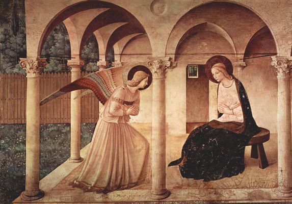 Fra Angelico: Freskenzyklus im Dominikanerkloster San Marco in Florenz, Szene: Verkndigung