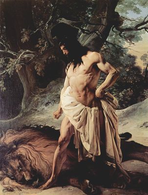 Francesco Hayez: Samson und der Lwe