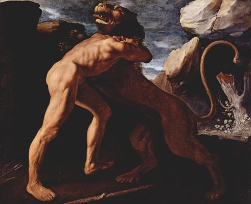Francisco de Zurbarn: Herkules vernichtet den Lwen von Nemea