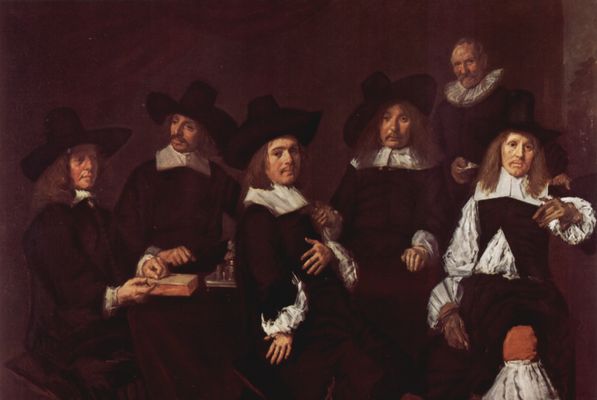 Frans Hals: Gruppenporträt der Regenten des Altmännerhospitzes in Haarlem