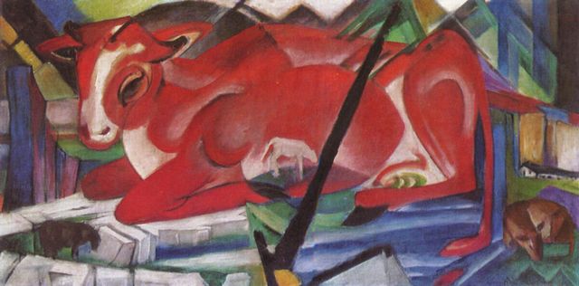 Franz Marc: Die Weltenkuh