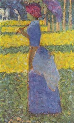 Georges Seurat: Frau mit Sonnenschirm