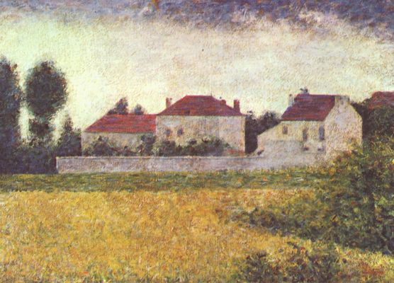 Georges Seurat: Ville d'Avray, Die weißen Häuser