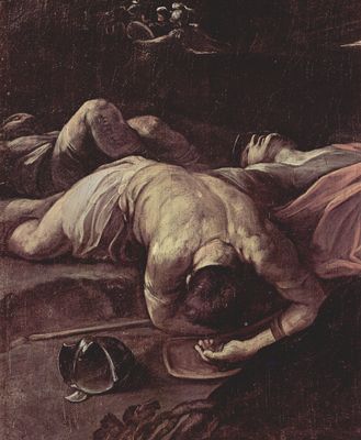 Guido Reni: Der siegreiche Simson, Detail