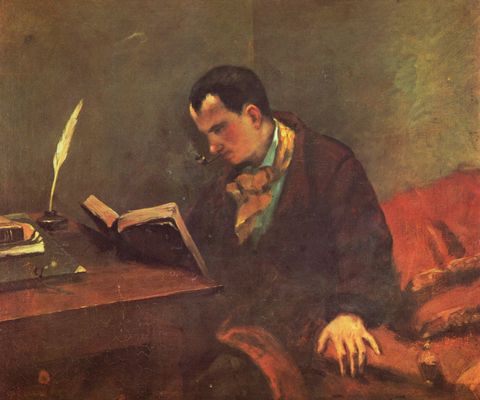 Gustave Courbet: Portrt Baudelaires