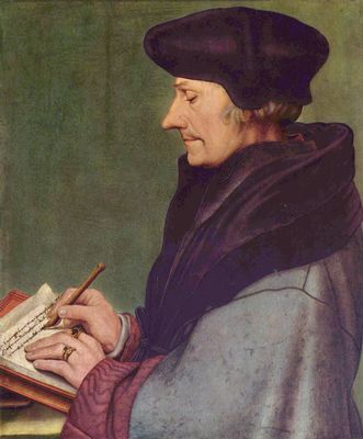 Hans Holbein d. J.: Portrt des Erasmus von Rotterdam