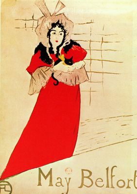 Henri de Toulouse-Lautrec: Jardin de Paris, Jane Avril, Plakat