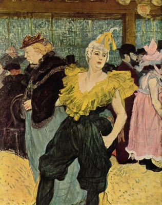 Henri de Toulouse-Lautrec: La Clownesse Cha-U-Ka-O in Moulin Rouge