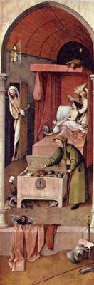 Hieronymus Bosch: Der Tod des Geizhalses