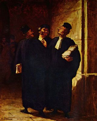 Honor Daumier: Drei Anwlte im Gesprch