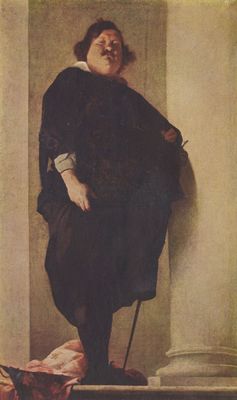 Italienischer Maler des 17. Jahrhunderts: Portrt eines dicken Herrn, des sogen. Feldhauptmanns Alessandro del Borro