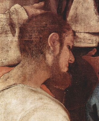 Jacopo Pontormo: Abendmahl in Emmaus, Detail
