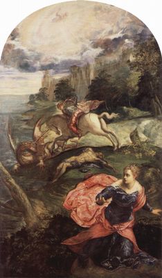 Jacopo Tintoretto: Der Hl. Georg und der Drachen