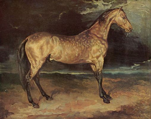 Jean Louis Théodore Géricault: Pferd im Gewitter