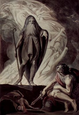 Johann Heinrich Fssli: Theresias erscheint dem Ulysseus whrend der Opferung