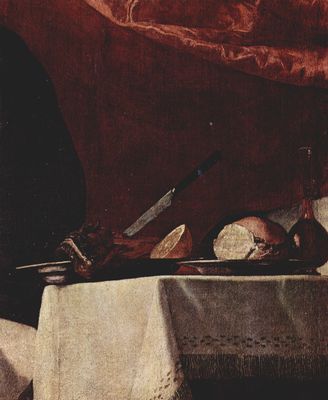 Jos de Ribera: Der blinde Isaak segnet Jacob, Detail