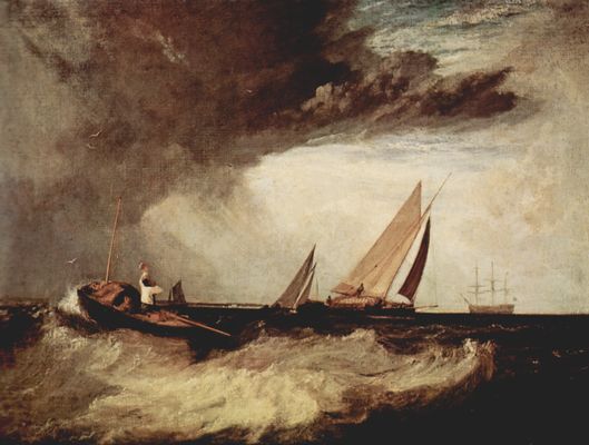 Joseph Mallord William Turner: Ein Fischer von Shoeburyness preit einen Prahm von Whitstable