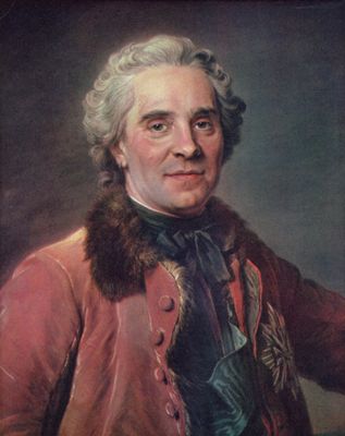 Maurice Quentin de La Tour: Portrt des Graf Moritz von Sachsen, Marschall von Frankreich