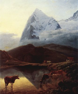 Maximilien de Meuron: Der Groe Eiger, von der Wengeralp aus gesehen