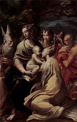 Parmigianino: Madonna mit Hl. Magaretha, Hl. Petrus, Hl. Hieronymus und Hl. Michael