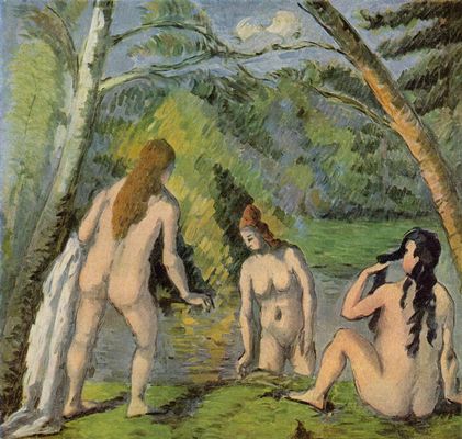 Paul Czanne: Drei badende Frauen