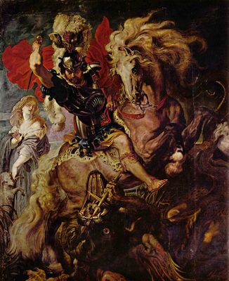 Peter Paul Rubens: Der Lanzenstich, Detail