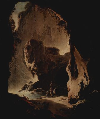 Philipp Peter Roos: Landschaft mit Grotte