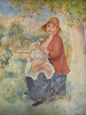 Pierre-Auguste Renoir: Das Kind an der Brust (Mutterschaft)