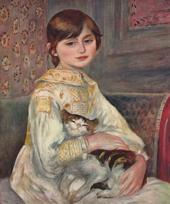 Pierre-Auguste Renoir: Portrt der Mademoiselle Julie Manet mit Katze