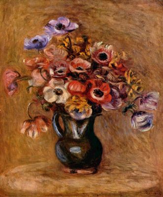 Pierre-Auguste Renoir: Stilleben mit Anemonen