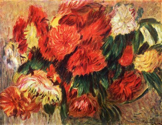 Pierre-Auguste Renoir: Stilleben mit Chrysanthemen