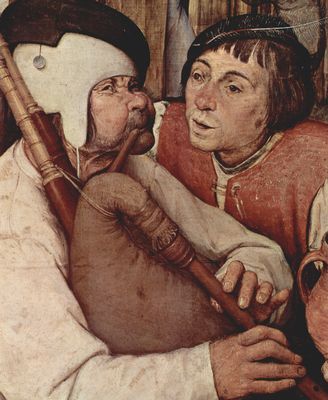 Pieter Bruegel d. Ä.: Bauerntanz, Detail