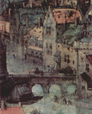 Pieter Bruegel d. Ä.: Turmbau zu Babel, Detail