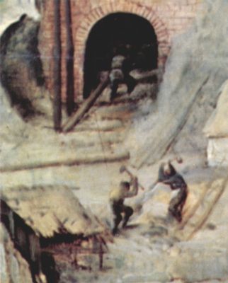 Pieter Bruegel d. .: Turmbau zu Babel, Detail