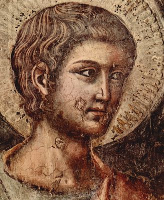 Pietro Cavallini: Freskenzyklus mit Jngstem Gericht in Santa Cecilia in Travestere in Rom, Szene: Jngstes Gericht, Detail: Apostel