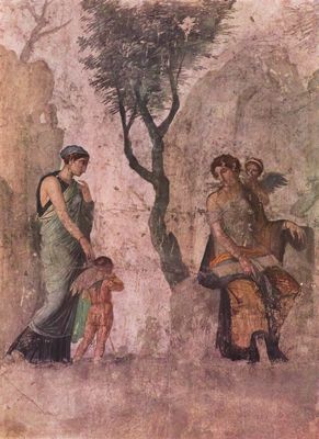 Pompejanischer Maler um 25 v. Chr.: Der bestrafte Amor