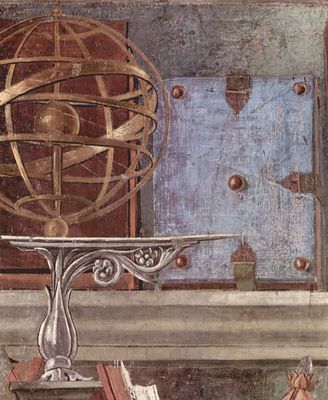 Sandro Botticelli: Hl. Augustinus in betrachtendem Gebet, Detail