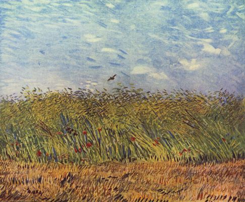 Vincent Willem van Gogh: Getreidefeld mit Mohnblumen und Lerche